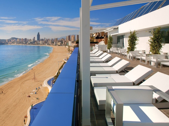 Terraza Villa del Mar Hotel Benidorm